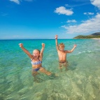 Calaserena-bimbi in acqua