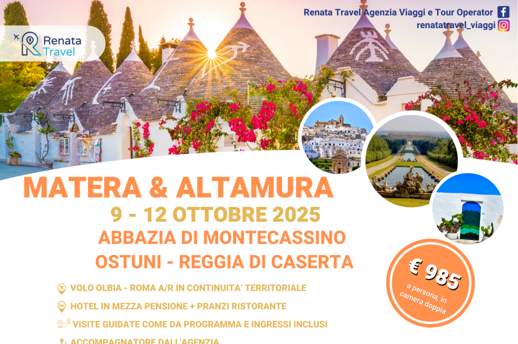 MATERA & ALTAMURA 9 - 12 OTTOBRE 2025 COPERTINA SITO
